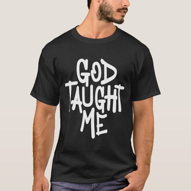 Camiseta Dios me enseñó a ser testigo cristiano (Anverso)