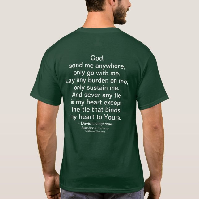 Camiseta Dios me envía dondequiera (Reverso)