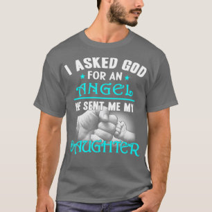 Camiseta Dios me envió a mi hija ángel