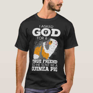 Camiseta Dios me envió a un cerdo guineano cristiano roedor