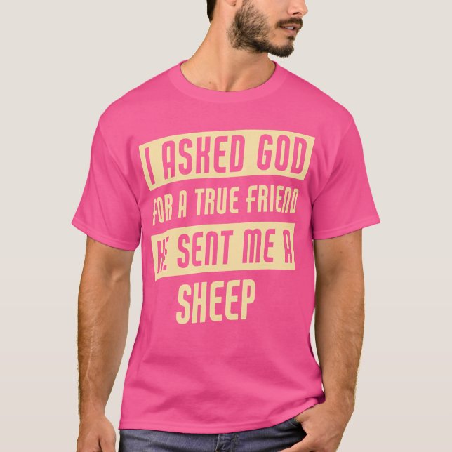Camiseta Dios Me Envió Una Oveja Graciosa (Anverso)