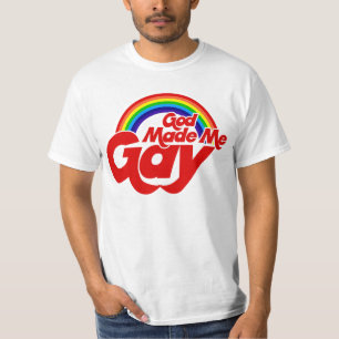 Camiseta Dios me hizo gay arcoiris