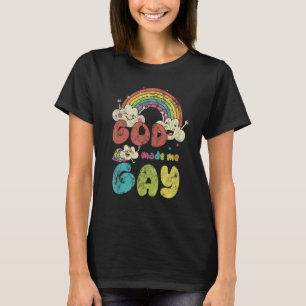 Camiseta Dios Me Hizo Gay Arcoíris Apoyo LGBT Cristiano