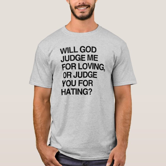 CAMISETA DIOS ME JUZGARÁ PARA LOVIN (Anverso)