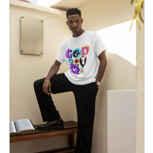 Camiseta Dios me trajo la fe cristiana retro