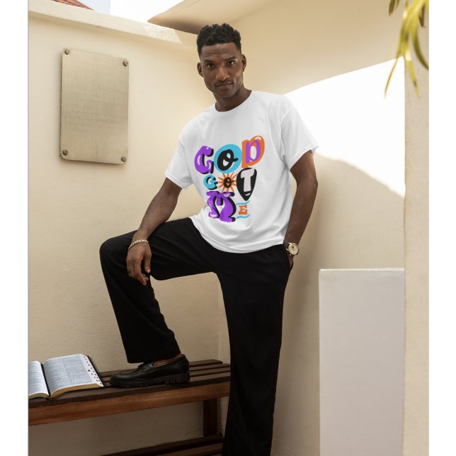 Camiseta Dios me trajo la fe cristiana retro (Subido por el creador)