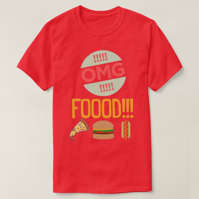 Camiseta ¡Dios mío! ¡¡¡COMIDA!!! (Diseño del anverso)