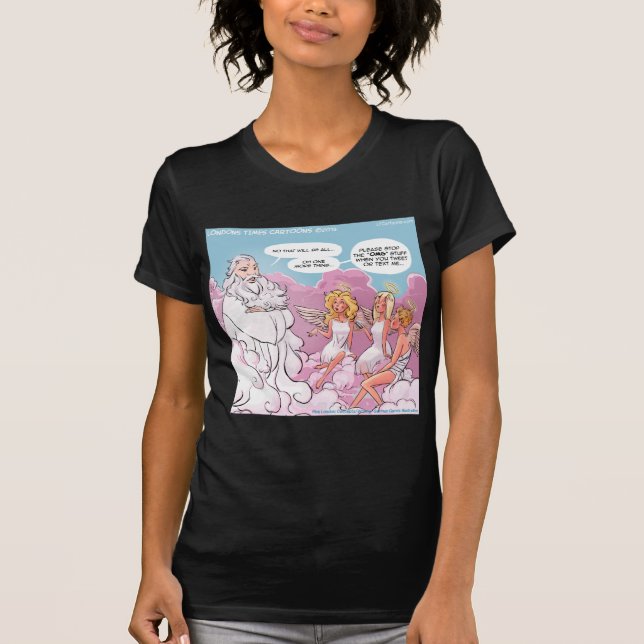 Camiseta Dios Mío (DM) Ángeles Texto Divertido (Anverso)