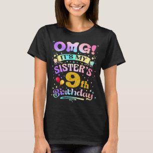 Camiseta Dios mío es el noveno cumpleaños de mi hermana Fel