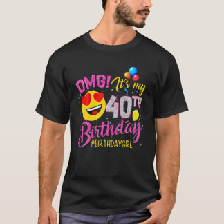 Camiseta Dios mío, es mi bebé de 40 años, Chica de cumpleañ