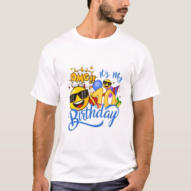 Camiseta Dios mío es mi cumpleaños número 10 chico (Anverso)