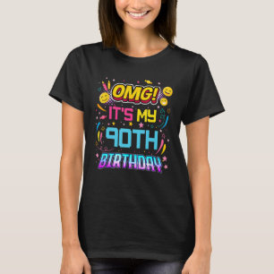 Camiseta Dios mío, es mi fiesta de cumpleaños de 90 años 90