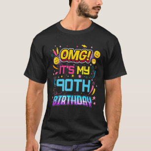 Camiseta Dios mío, es mi fiesta de cumpleaños de 90 años 90