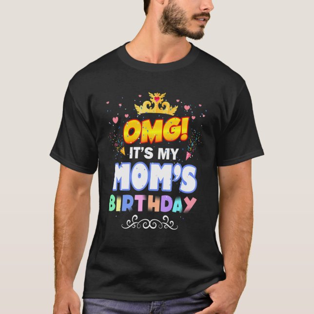 Camiseta Dios mío, es mi mamá cumpleaños feliz Fiesta del D (Anverso)