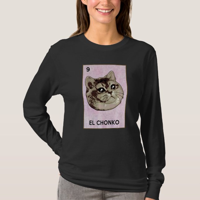 Camiseta Dios Mio Oh Lord Chonk El Chonko Mexican Cat Meme  (Anverso)