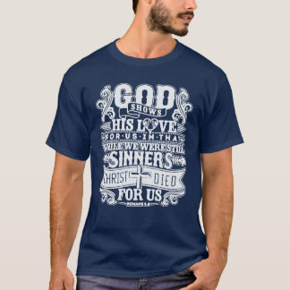 Camiseta Dios muestra divertido