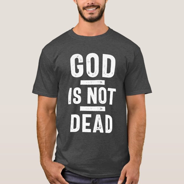 Camiseta Dios no está muerto | Cristiano (Anverso)