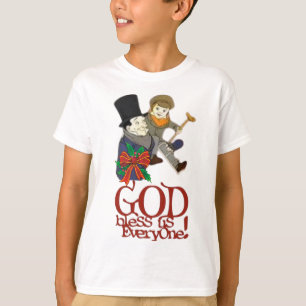 Camiseta Dios Nos Bendiga A Todos Como Navidades Carol Tiny