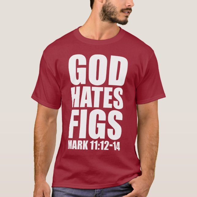 Camiseta Dios odia el 11:12 de los higos - 14 (Anverso)