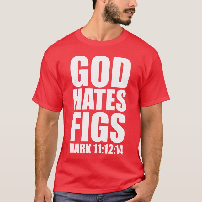 Camiseta Dios odia el 11:12 de los higos - 14 (Anverso)