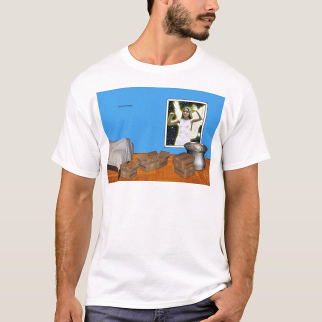 Camiseta "Dios Oversleeps", 2002 (Anverso)