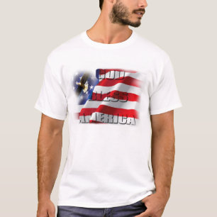 Camiseta Dios Patriótico bendice a Estados Unidos y el águi