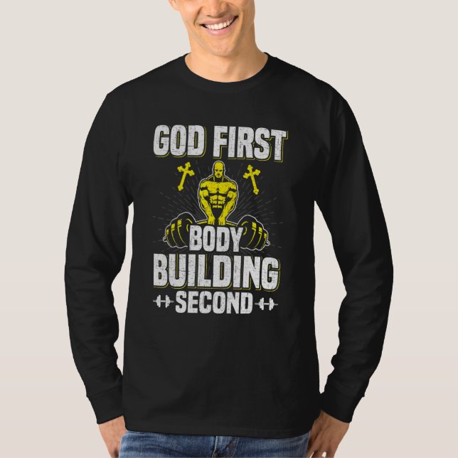 Camiseta Dios Primero Construcción de Cuerpo Segundo Trabaj (Anverso)