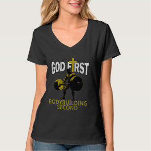 Camiseta Dios Primero Fisicoculturismo Segundo Gimnasio Cri