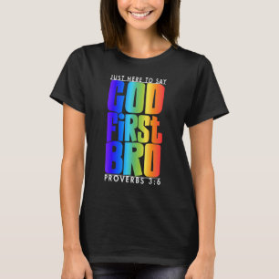 Camiseta Dios primero proverbios 36 Poner a Dios primero cr