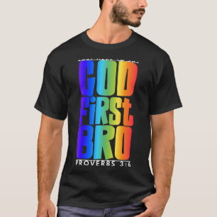 Camiseta Dios primero proverbios 36 Poner a Dios primero cr