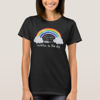 Camiseta Dios Puso Un Arcoiris En El Cielo Cristiano