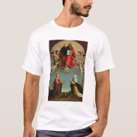 Dios que aparece a St Mary Magdalen y St. Catheri