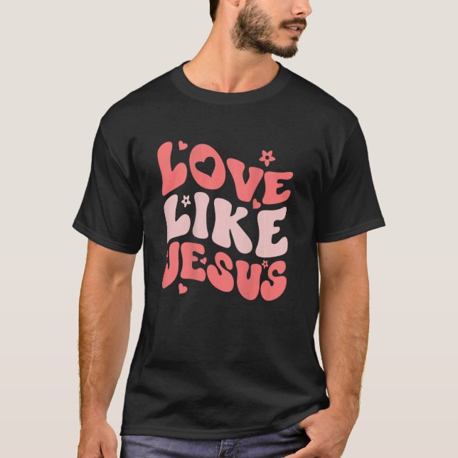 Camiseta Dios Religioso Cristiano Cita Palabras Sobre El Am (Anverso)