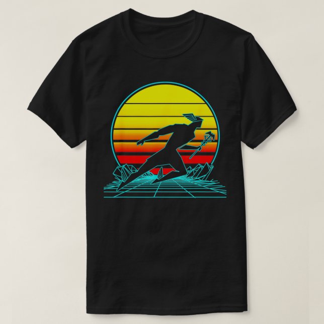 Camiseta Dios retro hermes (Diseño del anverso)