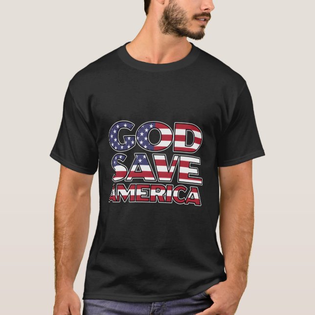 Camiseta Dios salve a América (Anverso)