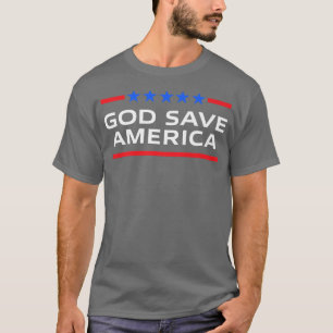 Camiseta Dios salve a Estados Unidos como conservador 4 de
