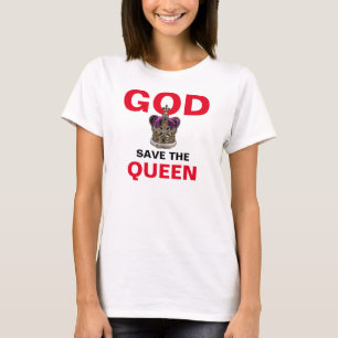 Camiseta DIOS SALVE A LA REINA - Reina Isabel II