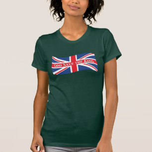 Camiseta Dios salve al rey con Union Jack