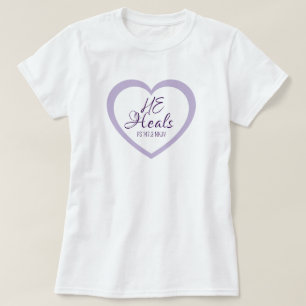 Camiseta Dios Sana al Afligido Comfort Morado Claro