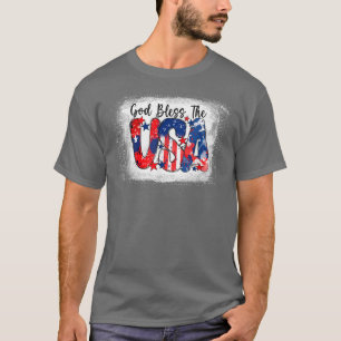 Camiseta Dios Sangriento Bendice A La Bandera Estadounidens