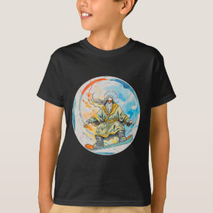 Camiseta Dios Snowboard Con La Oración De Jesucristo Señor