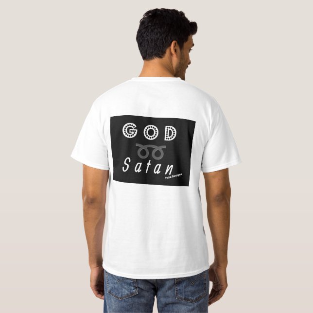Camiseta Dios sobre Satan Tee (Reverso completo)
