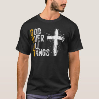Camiseta Dios Sobre Todas las Cosas GOAT Biblia Cristiana F
