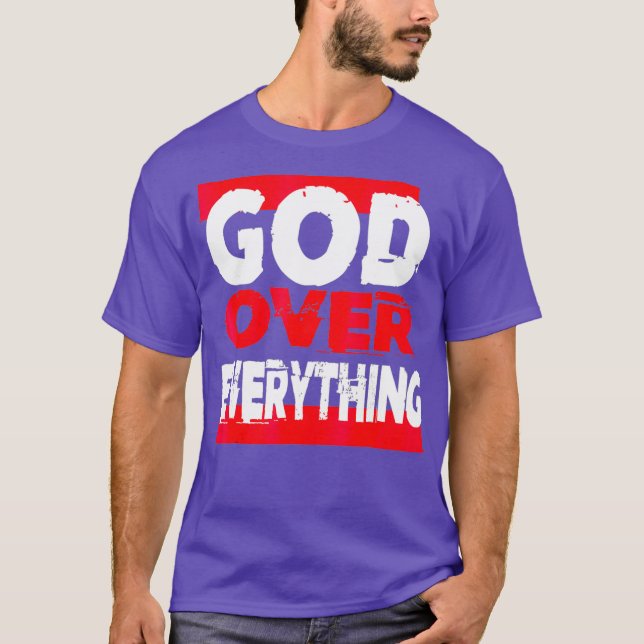 Camiseta Dios sobre todo religión jesús (Anverso)