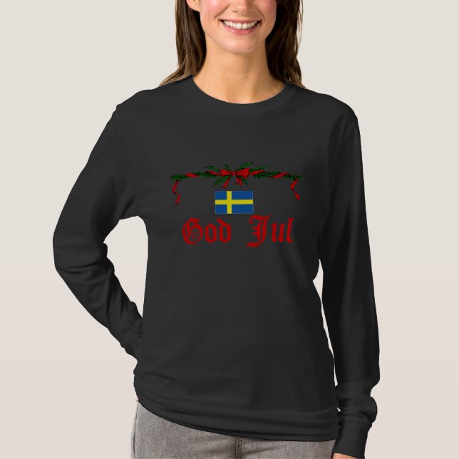 Camiseta Dios sueco julio (Felices Navidad) (Anverso)