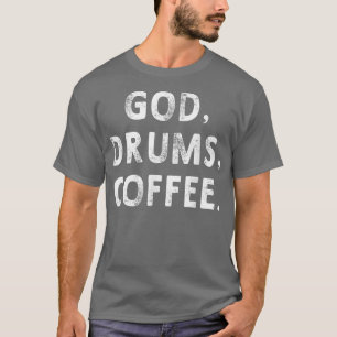Camiseta Dios tambora café percusionistaRegalo de música ma