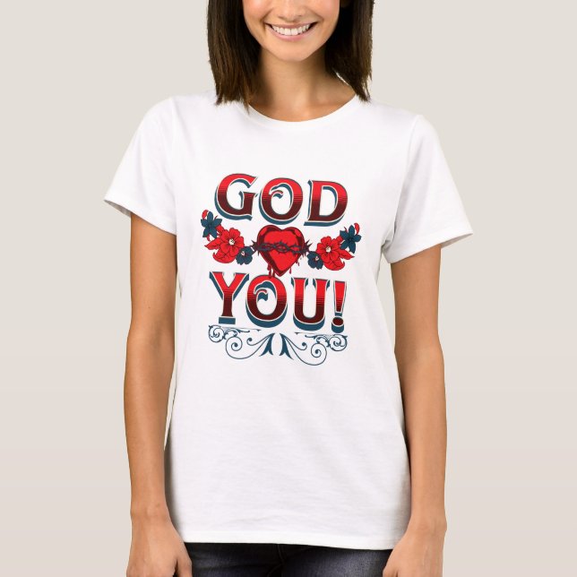Camiseta Dios te ama (Anverso)