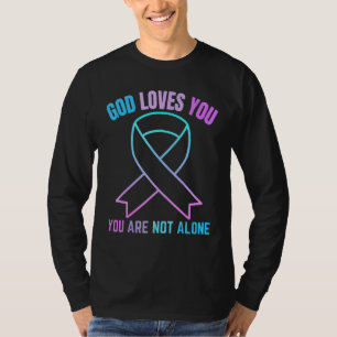 Camiseta Dios te ama no estás solo Jesús sobrevive al suici