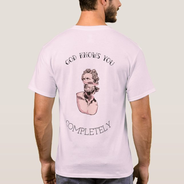 CAMISETA DIOS TE CONOCE COMPLETAMENTE (Reverso)