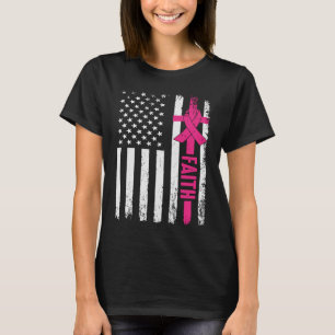 Camiseta Dios teme al Cinta Rosa Patriótica Fe Americana
